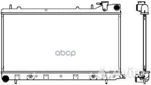 Радиатор сист. охл. Sakura 3421-1013 34211013 S