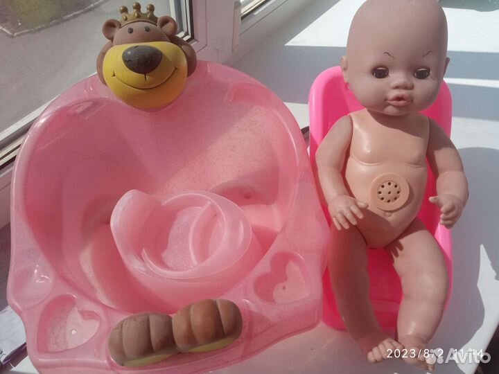 Ванночка с пупсом