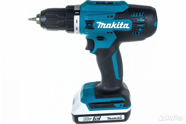 Дрель-шуруповерт аккумуляторная Makita DF488DWE