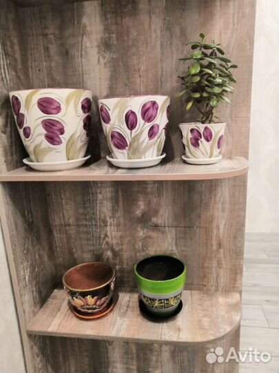 Керамические горшки для цветов бу