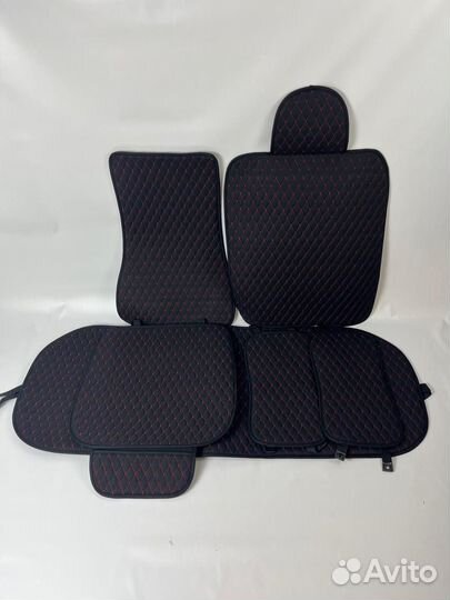 Накидки на сиденья льен универсальные ромб Новые