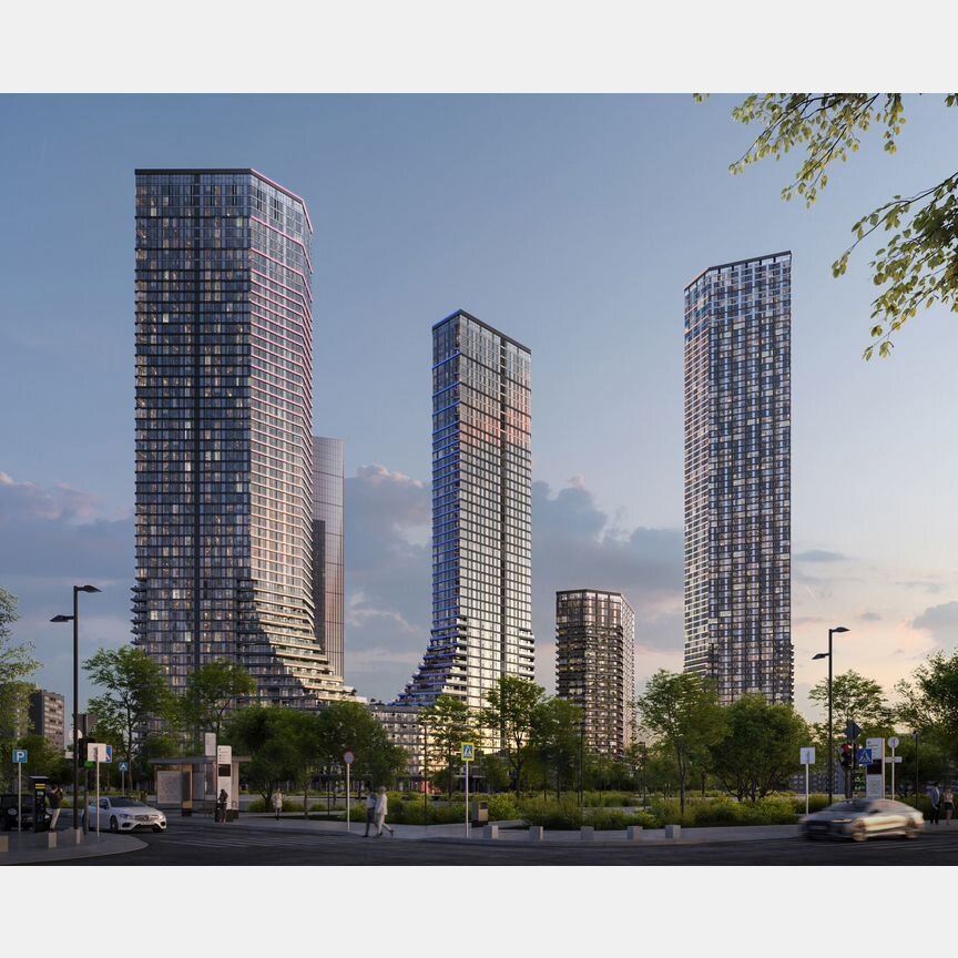 2-к. квартира, 66,3 м², 4/55 эт.