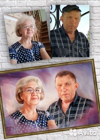 Портрет на холсте по фото на заказ