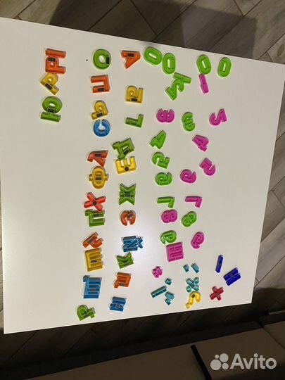 Магнитные буквы и цифры