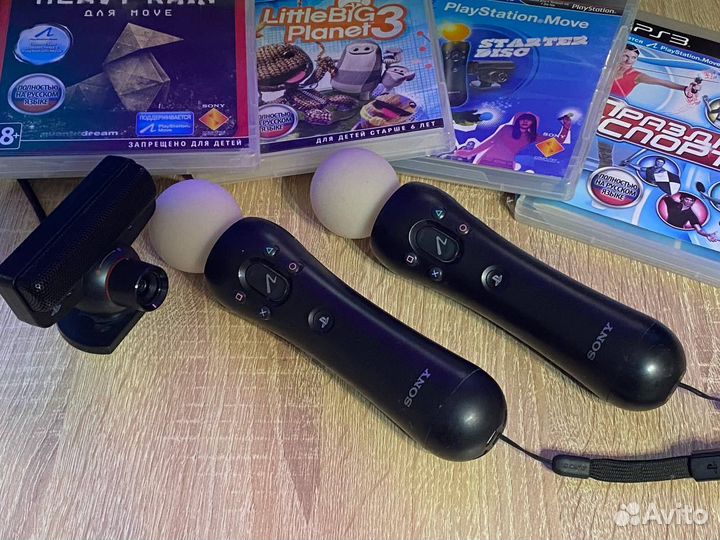 Ps Move+ Camera+Диски