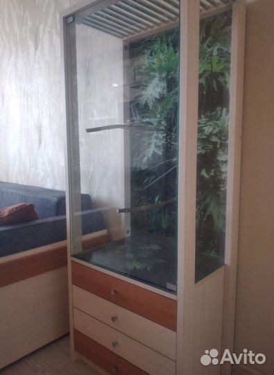 Клетка вольер для птиц с ящиками