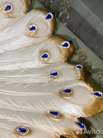 Павлин ваза для фруктов