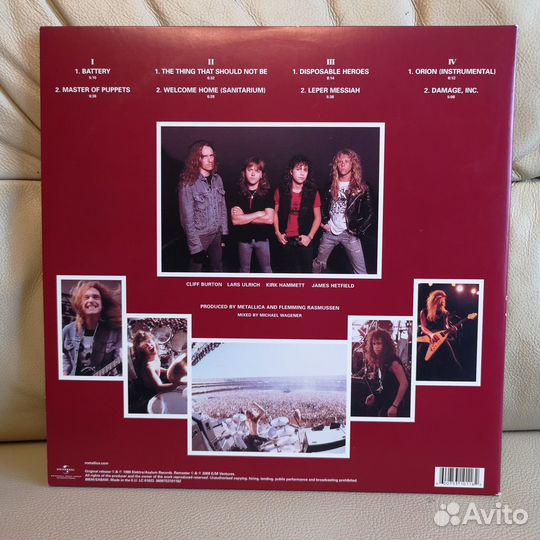 Metallica – Master Of Puppets 2LPx45 2008