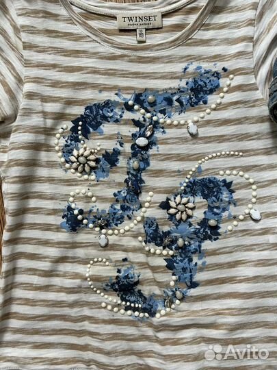 Костюм джинсовый twin-set 140 для девочки