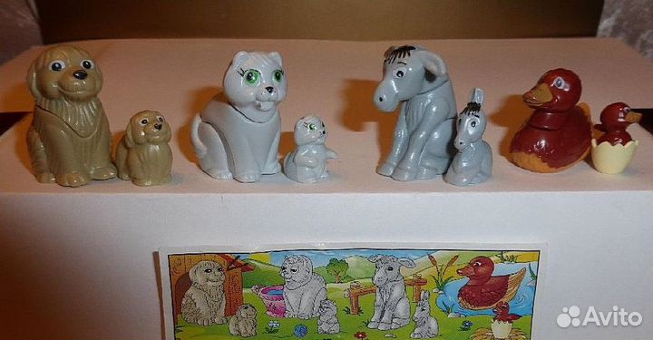 Киндер серии животные с детенышами, семейки ферма