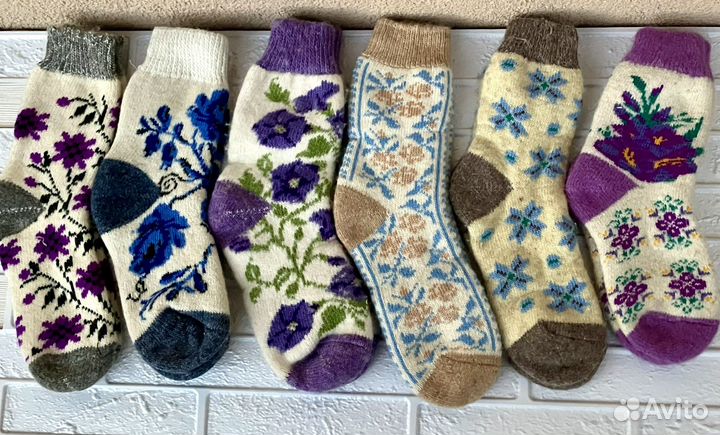 Шерстяные носки женские