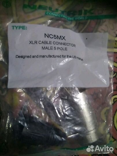 Разъем Neutrik NC5MX В продажи есть еще