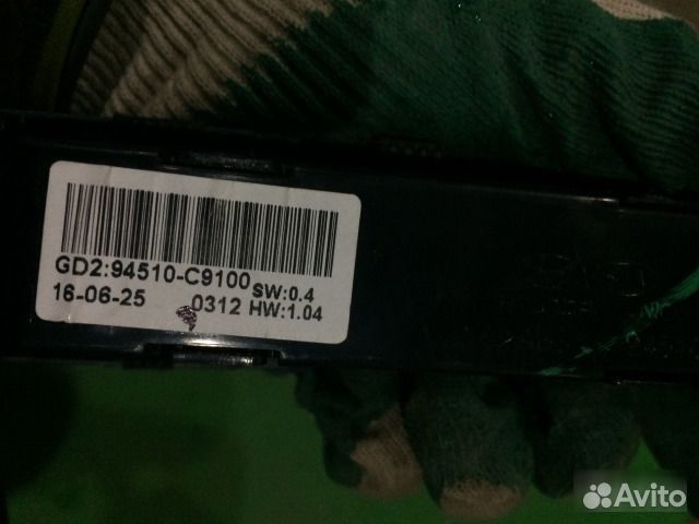 Часы рамка магнитолы консоль Hyundai Creta