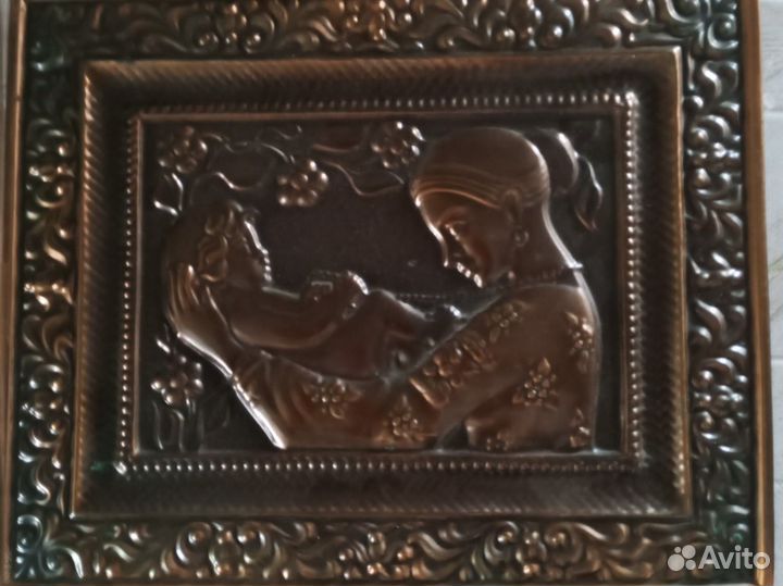 Картина медная чеканка СССР
