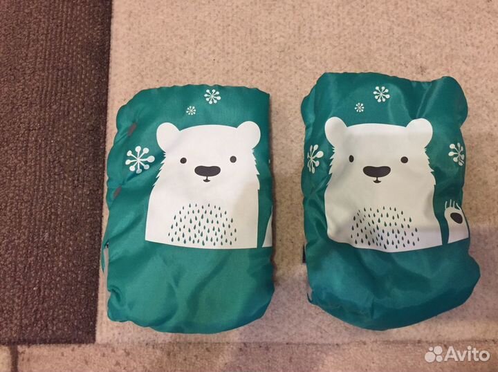 Рукавички на коляску, санки