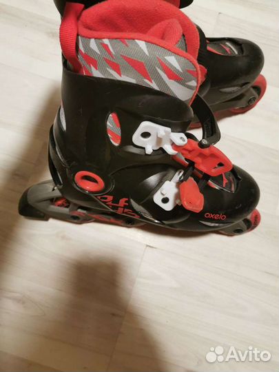 Роликовые коньки детские, шлем и защита