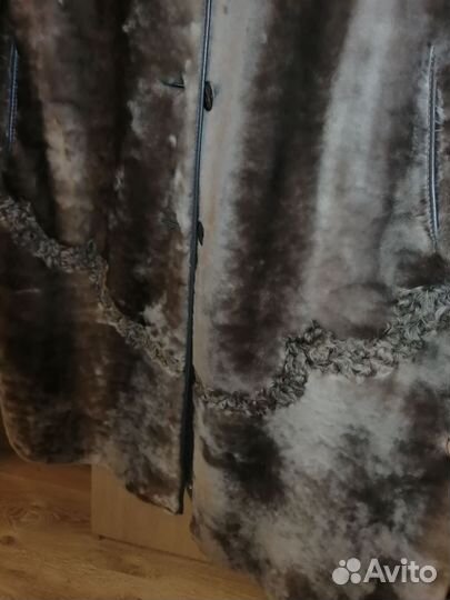 Шуба мутоновая с норкой