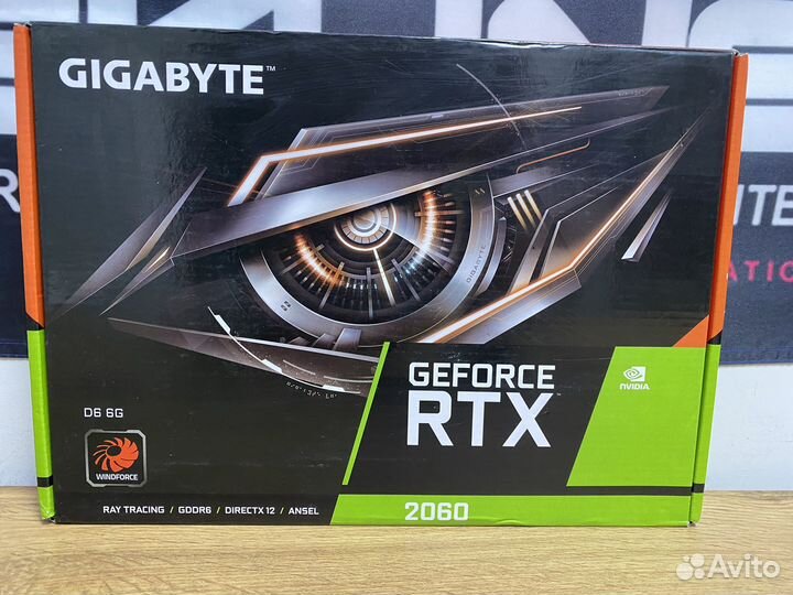 6Gb Gigabyte RTX 2060 Windforce D6, в иделае