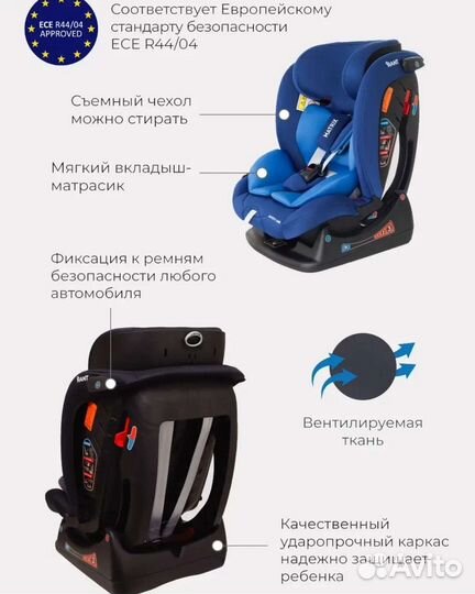 Автокресло от рождения до 12 лет