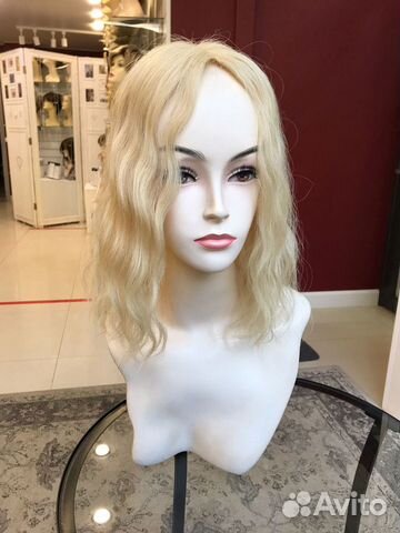 Накладка из натуральных волнистых волос 35см