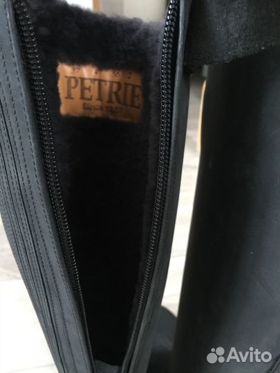Сапоги для верховой езды petrie новые, кожаные, 37