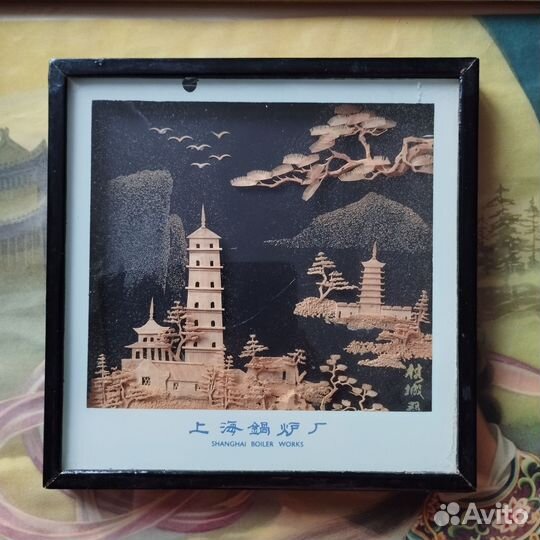 Картина. Пробковое дерево. Старый Китай