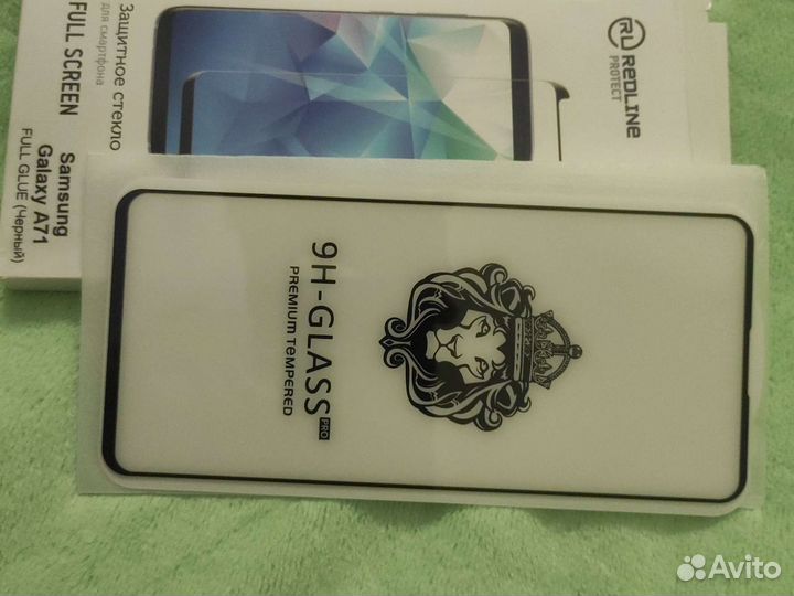 Защитное стекло на Samsung galaxy A71