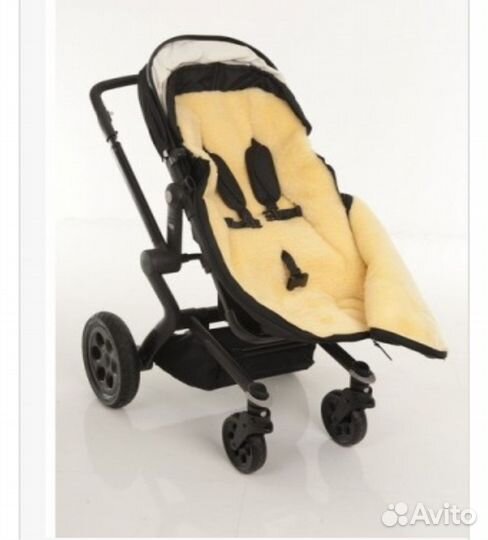 Меховой конверт в коляску овчина kaiser