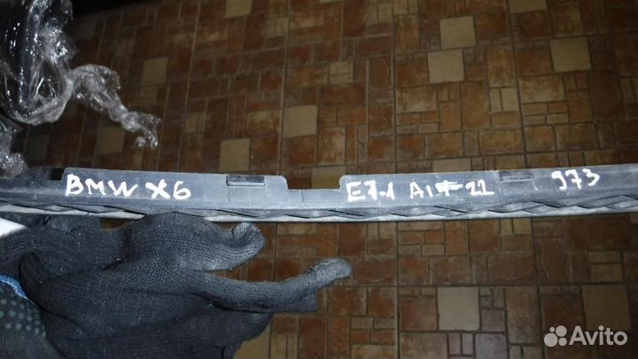 Решетка в бампер центральная BMW X6 (E71) 2008-20