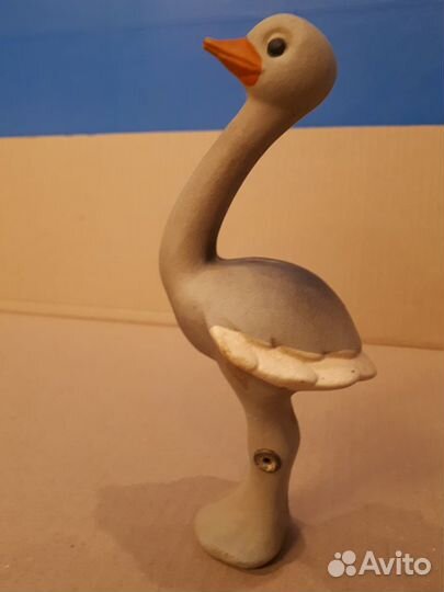 Игрушка пищалка Страусенок резина.пищалка из СССР