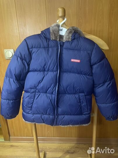 Детская зимняя куртка 120 с мехом