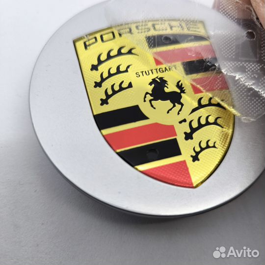 1шт колпак Porsche Cayenne 76мм серебро