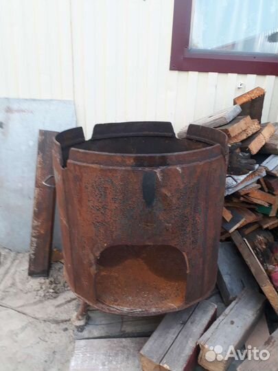 Буржуйка, печь под казан