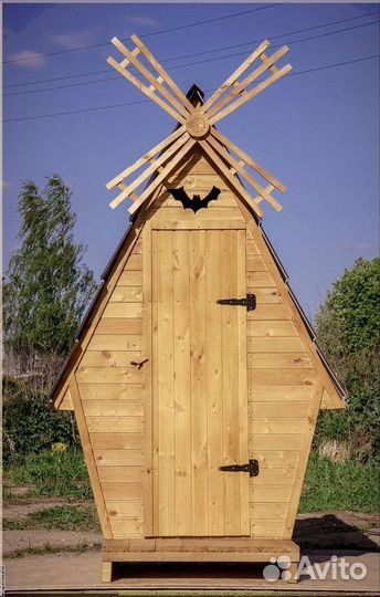 Дачный туалет с декором и установкой аяп 714