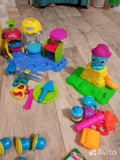 Игровые наборы плэй до осьминог,цифры и кондитер