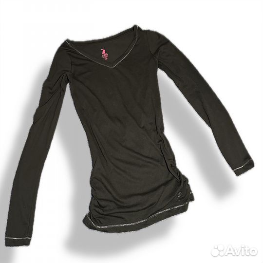 Приталенный лонгслив y2k винтаж