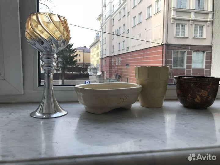 Новые кашпо OBI и подсвечник 7 шт