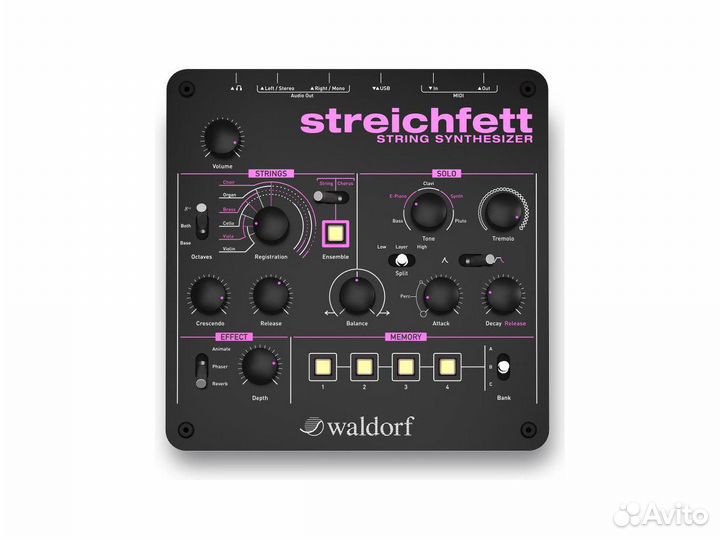 Waldorf Streichfett звуковой модуль