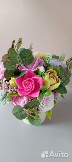 Букет цветы из мыла