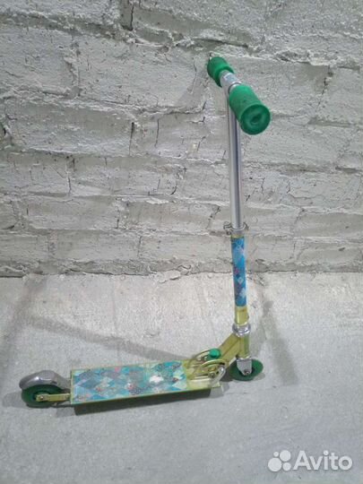 Самокат детский двухколесный бу.Складной