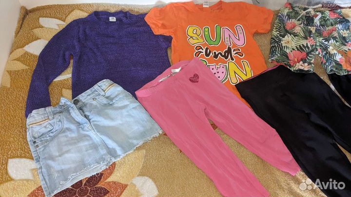 Одежда на девочку 128-134 пакетом (лот 4)