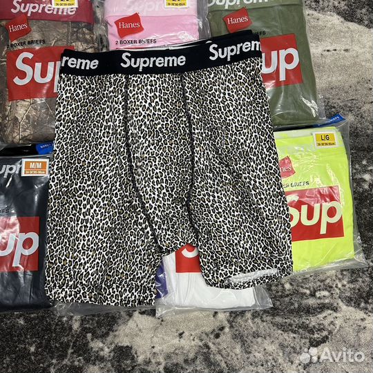 Трусы Supreme boxer briefs hanes