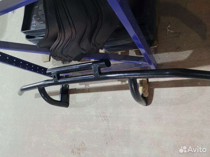 Защита переднего бампера двойная patriot