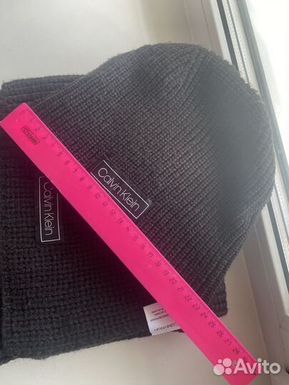 Комплект мужской Calvin Klein шапка шарф