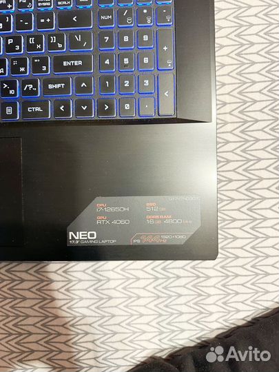 Игровой ноутбук ardor gaming neo G17-I7ND307