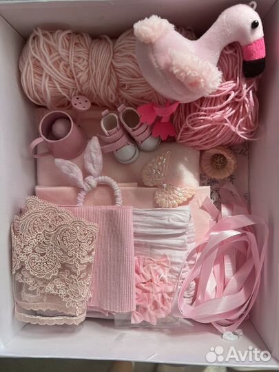 Набор для изготовления кукол, набор ткани розовый