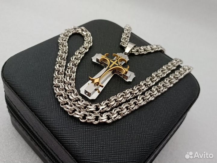 Цепь бисмарк + крест