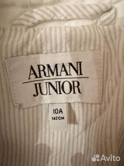 Пиджак летнмй до мальчика Armani junior на 10 лет