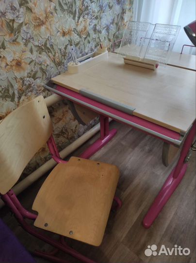 Растущая парта и стул Дэми+аксессуары в подарок