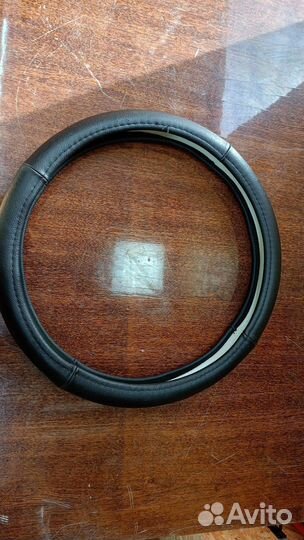 Оплëтка руля кожаная 38 см
